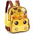 Mochila Escolar de Costas Luxcel Up4You Girafa Amarelo - Imagem 1