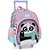 Kit Mochila de Rodinhas Lancheira Luxcel Up4You Panda Lilás - Imagem 3