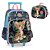 Kit Mochila de Rodinhas Lancheira Luxcel Up4You Onça Verde - Imagem 1