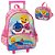 Kit Mochila de Rodinhas Lancheira Luxcel Baby Shark Pink - Imagem 1