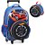 Kit Mochila de Rodinhas Lancheira Luxcel Hotwheels Azul - Imagem 1