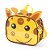 Kit Mochila Rodinhas Lancheira Luxcel Up4You Girafa Amarelo - Imagem 4