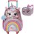 Kit Mochila de Rodinhas e Lancheira Pack Me Sweet Uni Rosa - Imagem 1