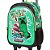 Mochila de Rodinhas Sestini Minecraft Verde e Preto - Imagem 6