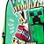 Mochila de Rodinhas Sestini Minecraft Verde e Preto - Imagem 4