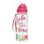 Garrafa Com Canudo Pacific Lilica Lov It Have Fun Rosa - Imagem 1