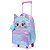 Kit Mochila de Rodinhas e  Lancheira Pack Me Cat Rosa - Imagem 7