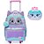 Kit Mochila de Rodinhas e  Lancheira Pack Me Cat Rosa - Imagem 1