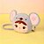 Bolsa Metoo Plush Jimbão Ratinha Alça Tiracolo Cinza - Imagem 3