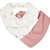Kit Com 2 Babadores Hug Bandana Garden Rosa Antigo - Imagem 1