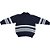 Blusa Gola Polo Tricô Kids Listrada de Tricô Azul Marinho - Imagem 3