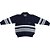 Blusa Gola Polo Tricô Kids Listrada de Tricô Azul Marinho - Imagem 1