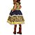 Vestido Junino Lelê Petit Coração Girassol Azul Marinho - Imagem 2