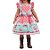 Vestido Junino Lelê Petit Coração Floral Tiffany Colorido - Imagem 1