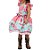Vestido Junino Lelê Petit Coração Floral Tiffany Colorido - Imagem 2