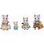 Família Dos Gatos de Leite Sylvanian Families Colorido - Imagem 1