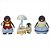 Família Dos Pinguins Sylvanian Families Colorido - Imagem 1
