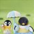 Família Dos Pinguins Sylvanian Families Colorido - Imagem 3
