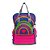 Mochila Com Pochete-Lancheira Mait ArcoIris Colorido - Imagem 1