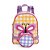 Mochila Com Pochete-Lancheira Mait Xadrez Borboleta Colorido - Imagem 1