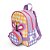 Mochila Com Pochete-Lancheira Mait Xadrez Borboleta Colorido - Imagem 3