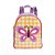 Mochila Com Pochete-Lancheira Mait Xadrez Borboleta Colorido - Imagem 5