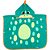 Toalha Poncho Buba Com Capuz Zoo Dino Verde - Imagem 10