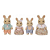 Família Dos Coelhos de Leite Sylvanian Families Colorido - Imagem 1