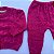 Conjunto de Tricô Maya Corações Blusa e Calça Rosa Forte - Imagem 3