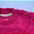 Conjunto de Tricô Maya Corações Blusa e Calça Rosa Forte - Imagem 5