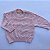 Conjunto de Tricô Maya Corações Blusa e Calça Rosa Pastel - Imagem 9