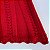 Vestido de Tricô Helena Com Laço e Bordado Vermelho - Imagem 3