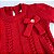 Vestido de Tricô Helena Com Laço e Bordado Vermelho - Imagem 6
