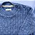 Conjunto de Tricô Théo Trabalhado Azul Jeans - Imagem 6