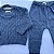 Conjunto de Tricô Théo Trabalhado Azul Jeans - Imagem 7