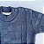 Blusa de Tricô Bernardo Tramas Azul Mescla - Imagem 2
