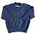 Blusa de Tricô Bernardo Tramas Azul Mescla - Imagem 1