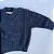Blusa de Tricô Bernardo Tramas Azul Mescla - Imagem 4