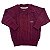 Blusa de Tricô Lucca Texturizada Com Manga Raglan Bordo - Imagem 1