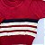 Blusa de Tricô Enrico Listrada Vermelho - Imagem 2