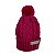 Gorro de Tricô Para Meninas Com Pompom Rosa Forte - Imagem 1