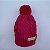 Gorro de Tricô Para Meninas Com Pompom Rosa Forte - Imagem 4