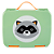 Kit de Alimentação Skip Hop Bento Box Zoo Guaxinim Verde - Imagem 1