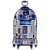 Mochila de Rodinhas 3D Maxtoy Star Wars R2D2 Azul - Imagem 3
