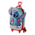 Mochila de Rodinhas 3D Maxtoy Stitch Praia Vermelho - Imagem 2