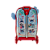 Mochila de Rodinhas 3D Maxtoy Stitch Praia Vermelho - Imagem 4