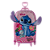 Mochila de Rodinhas 3D Maxtoy Stitch Rosa - Imagem 3