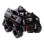 Mochila de Rodinhas 3D Maxtoy Batmóvel Monster Trucks Preto - Imagem 1