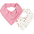 Kit Com 2 Babadores Hug Bandana Blossom Rosa Blush - Imagem 1