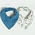 Kit Com 2 Babadores Hug Bandana Espacial Azul Nimbus - Imagem 1